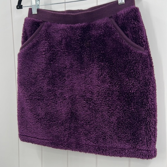 Uniqlo Dresses & Skirts - Uniqlo Fleece Teddy Mini SkirtPurple Drawstring Waist Size Small